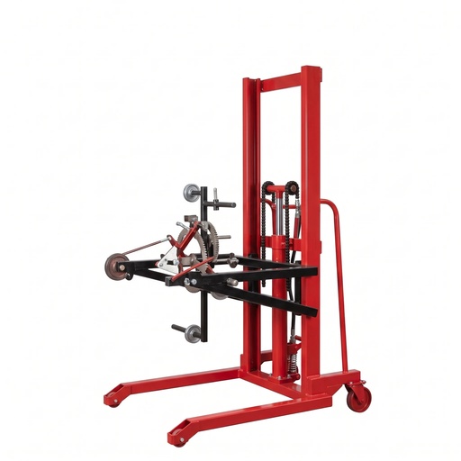 [20] Volteador Hidráulico de Tambos Manual 350kg 00COT0.35 Elevación 1.40m Sin Cinturón